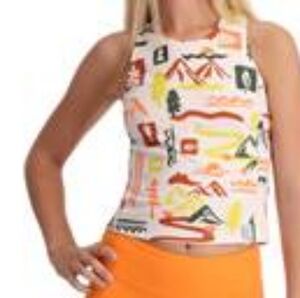 Spyder Womens Follow Me Trek Tank - Medium, white print